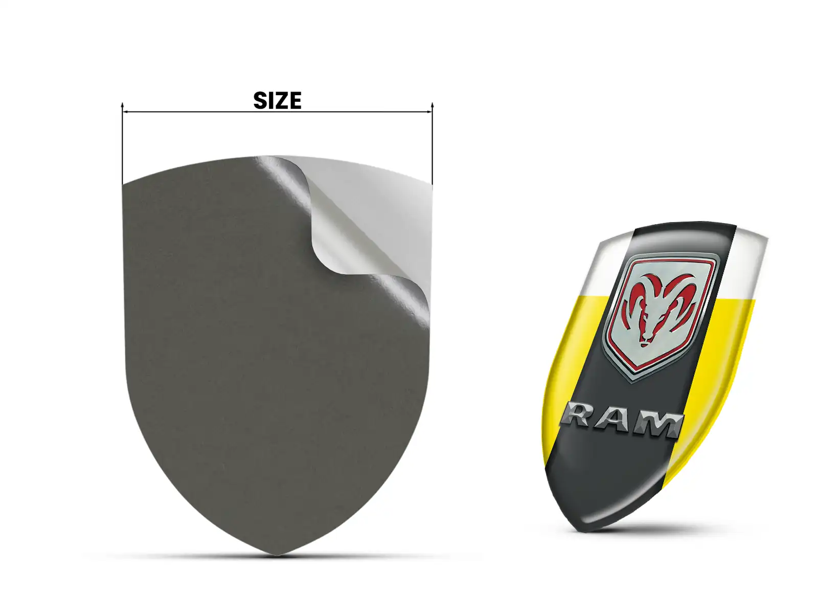 Dodge Emblemas Relieve Auto Pro Máximo Resistente Chic